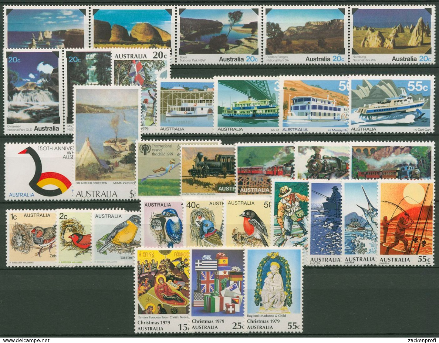 Australien 1979 Jahrgang Komplett (667/98) Postfrisch (SG40383) - Complete Years