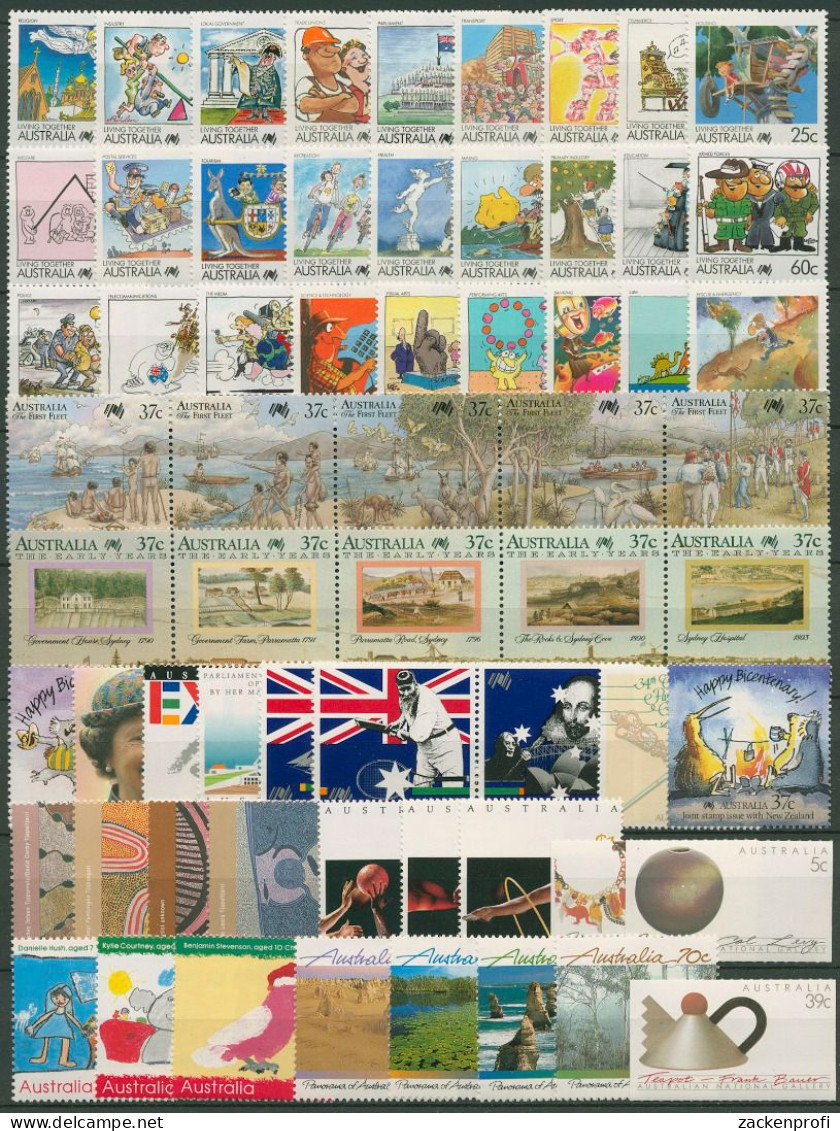 Australien 1988 Jahrgang Komplett (1074/1137) Postfrisch (SG40392) - Annate Complete