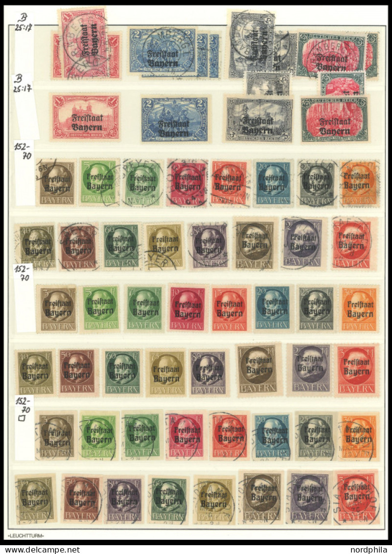 BAYERN O,, , Reichhaltige Sammlung Bayern Von 1876-1920 Mit Zahlreichen Mittleren Werten, Meist Prachterhaltung, Alles U - Otros & Sin Clasificación