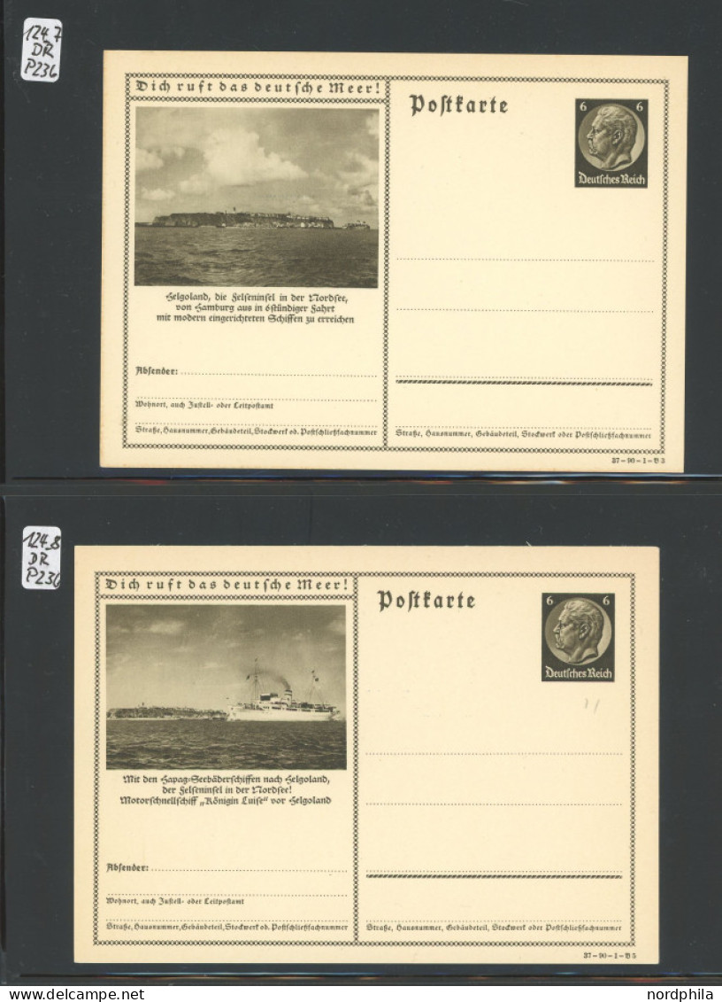 HELGOLAND 1936-1940, Interessante Partie Von 33 Belegen, Meist Frankatur Mit Dt. Reich Mi.Nr. 750, Auch Viele 6 Pf. Bild - Heligoland