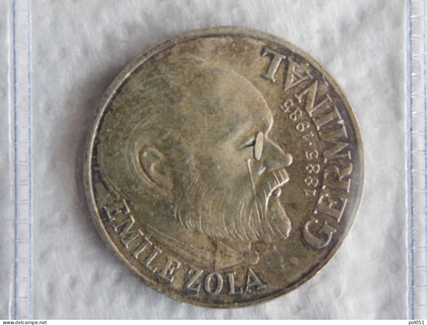 France 100 Francs 1985 Emile Zola Argent Silver (1125) - 100 Francs