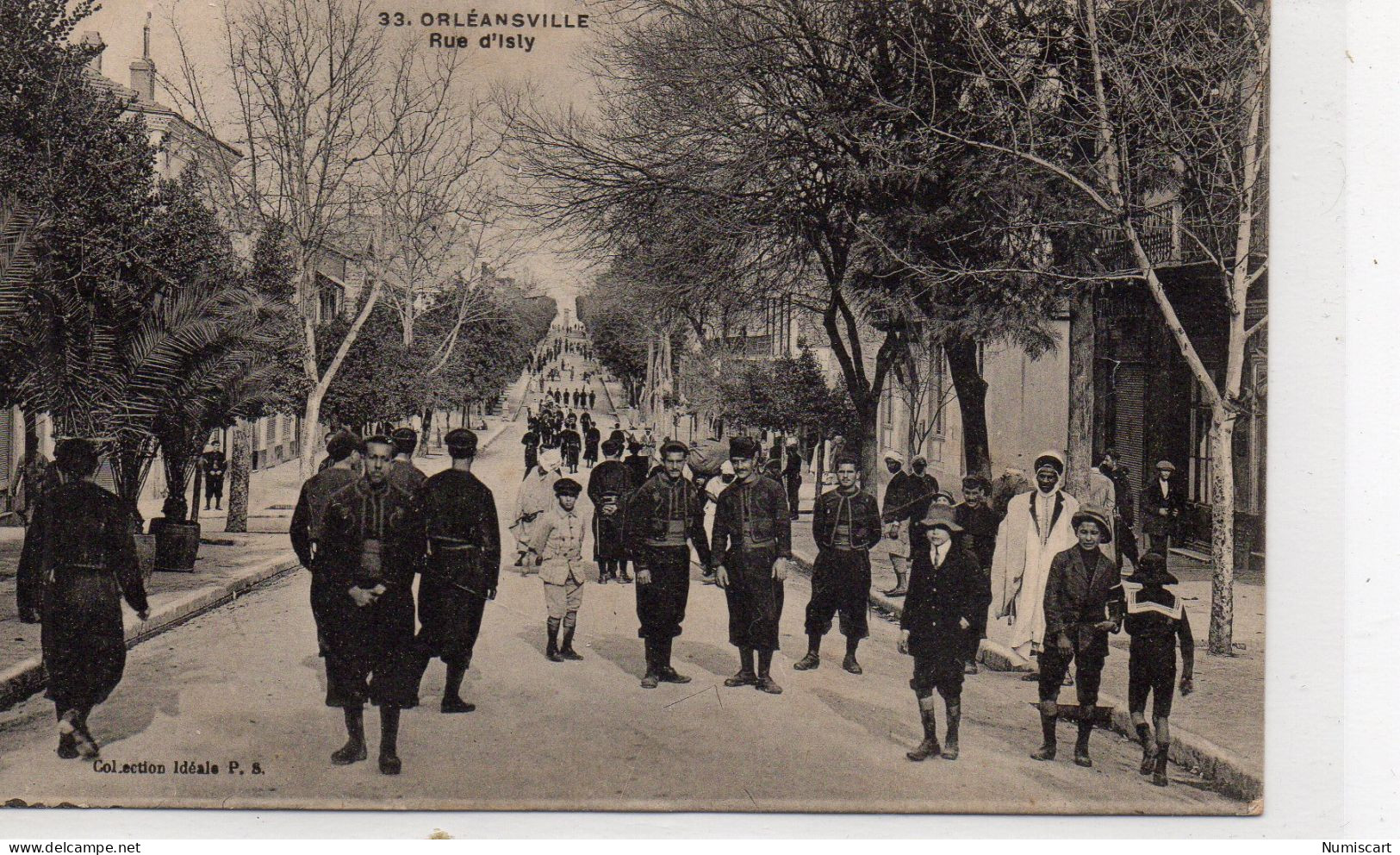 Orléansville Très Animée Rue D'Isly - Chlef (Orléansville)