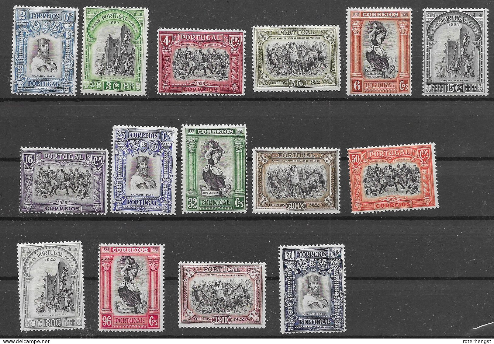 Portugal Mint Low Hinged * 1928 Almost Complete Set Without 4,5 $ Still (180 Euros) - Neufs