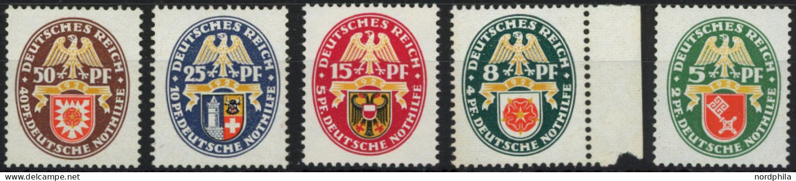 Dt. Reich 430-34 , 1929, Nothilfe, Postfrischer Prachtsatz, Mi. 240.- - Autres & Non Classés