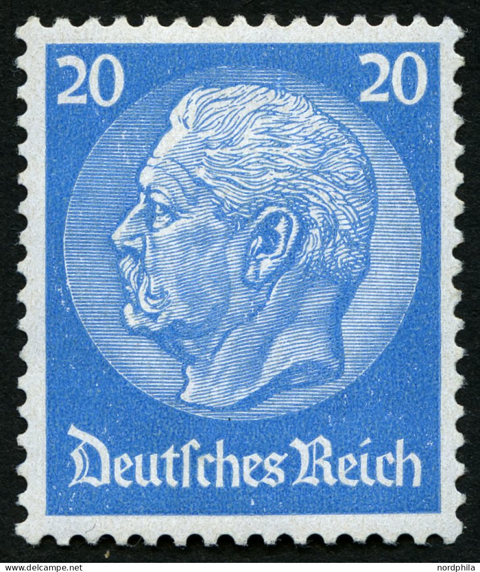 Dt. Reich 489 , 1933, 20 Pf. Hindenburg, Wz. 2, Pracht, Mi. 70.- - Ungebraucht