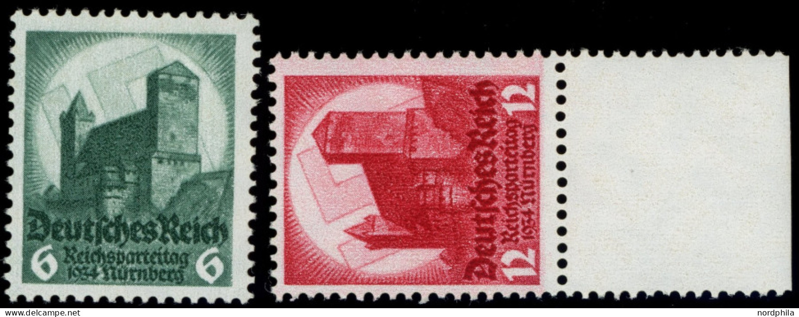 Dt. Reich 546/7 , 1934, Reichsparteitag, Postfrisch, Pracht, Mi. 85.- - Sonstige & Ohne Zuordnung