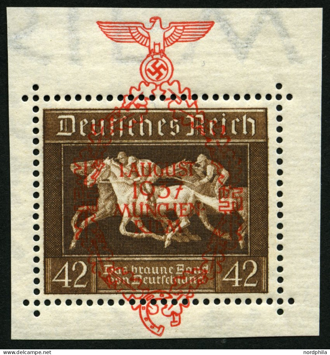 Dt. Reich 649 , 1937, 42 Pf. München-Riem, Pracht, Mi. 75.- - Unused Stamps