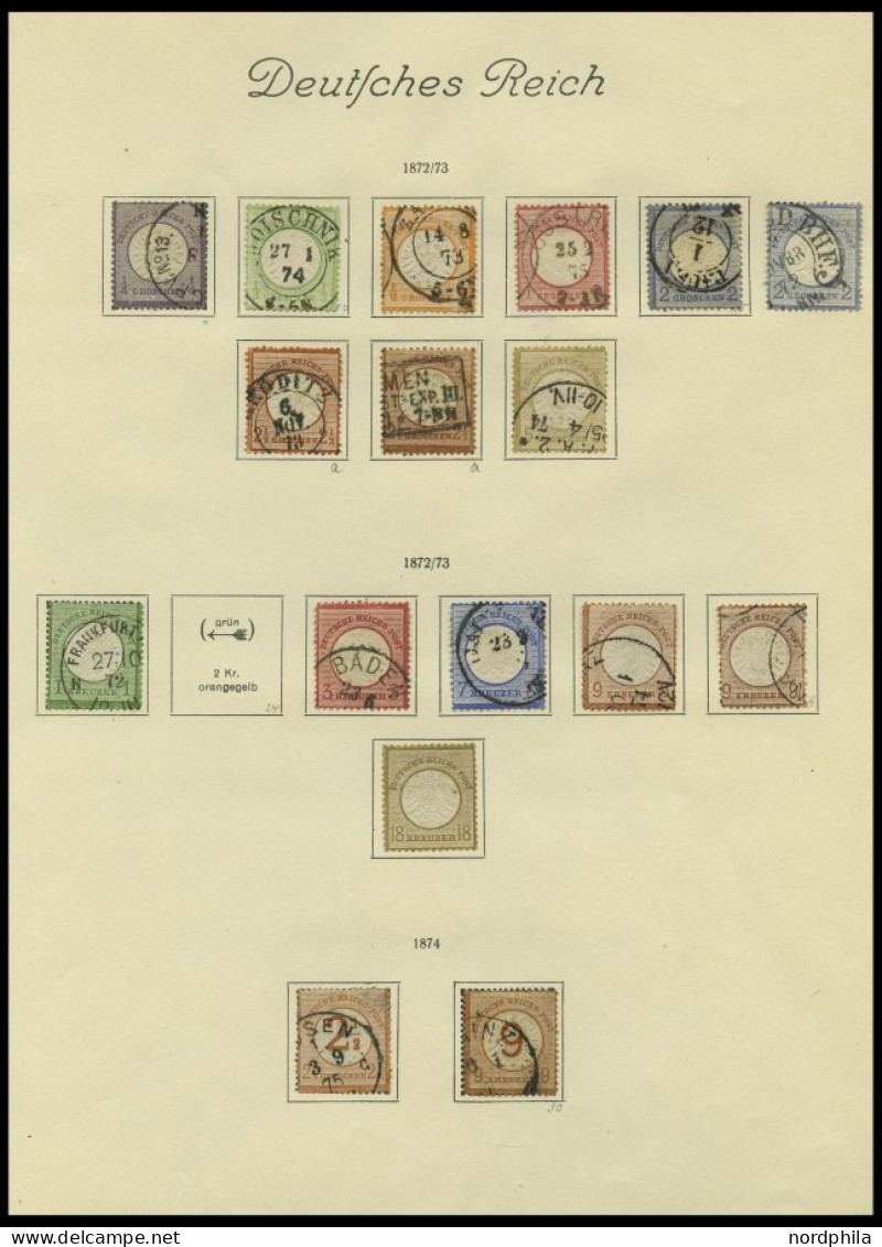 SAMMLUNGEN O, Fast Nur Gestempelter Alter Sammlungsteil Dt. Reich Von 1872-1915, Etwas Unterschiedliche Erhaltung Mit Vi - Gebraucht