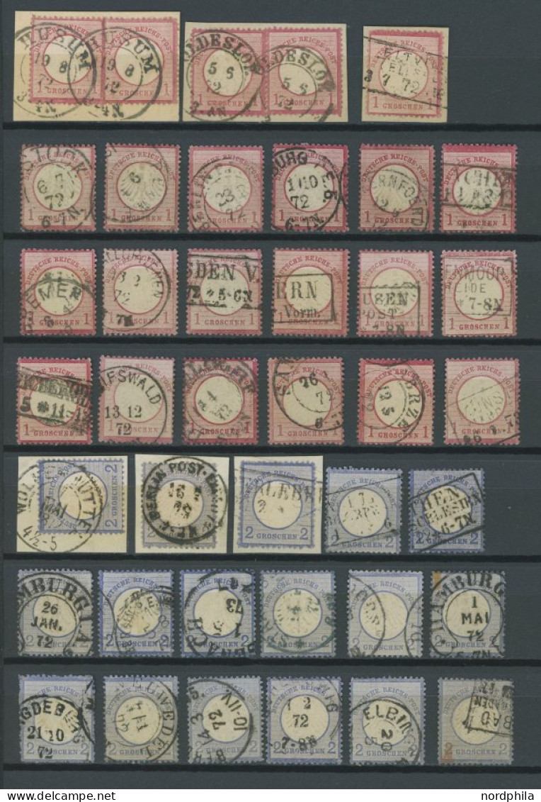 LOTS O,BrfStk , Kleiner Brustschild, Partie Von 113 Werten, Meist Feinst/Pracht, Mi. 4850.- - Used Stamps