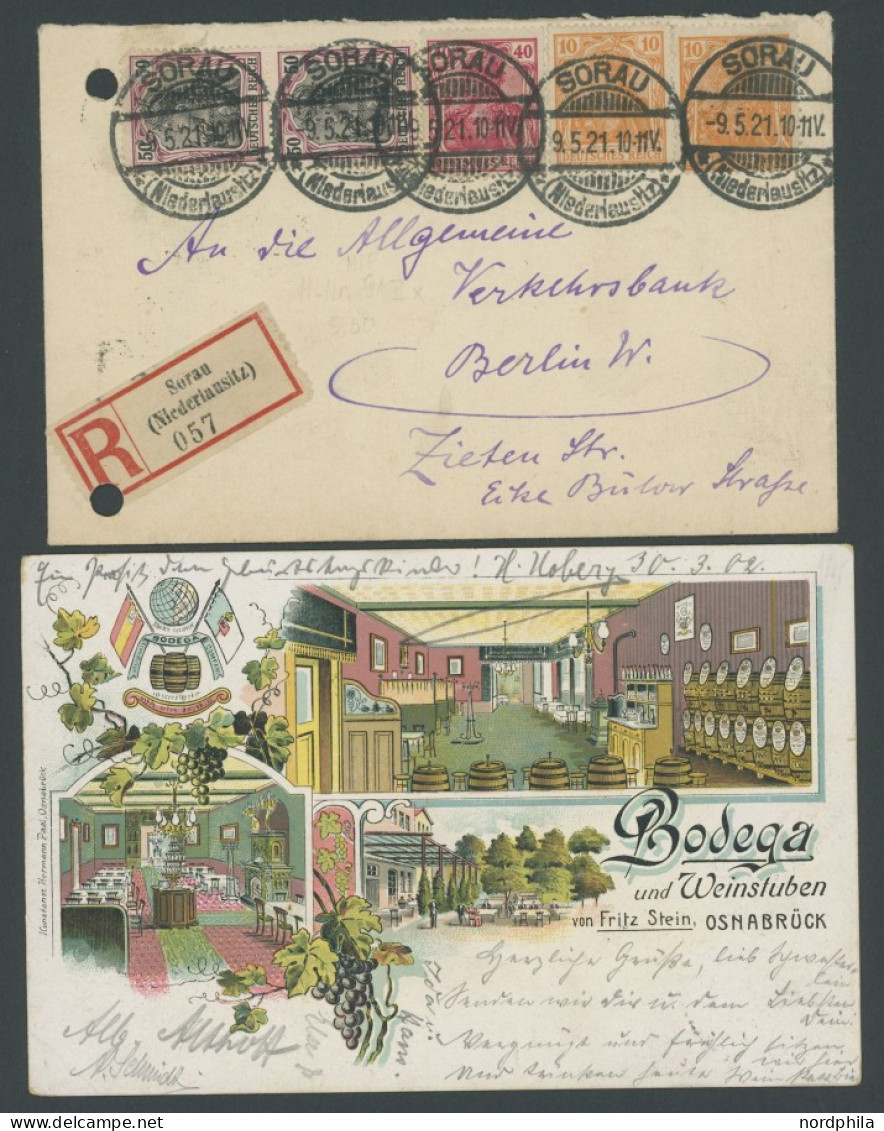 LOTS 1901-22, 34 Meist Verschiedene Belege Germania, Feinst/Pracht, Fundgrube! - Sonstige & Ohne Zuordnung