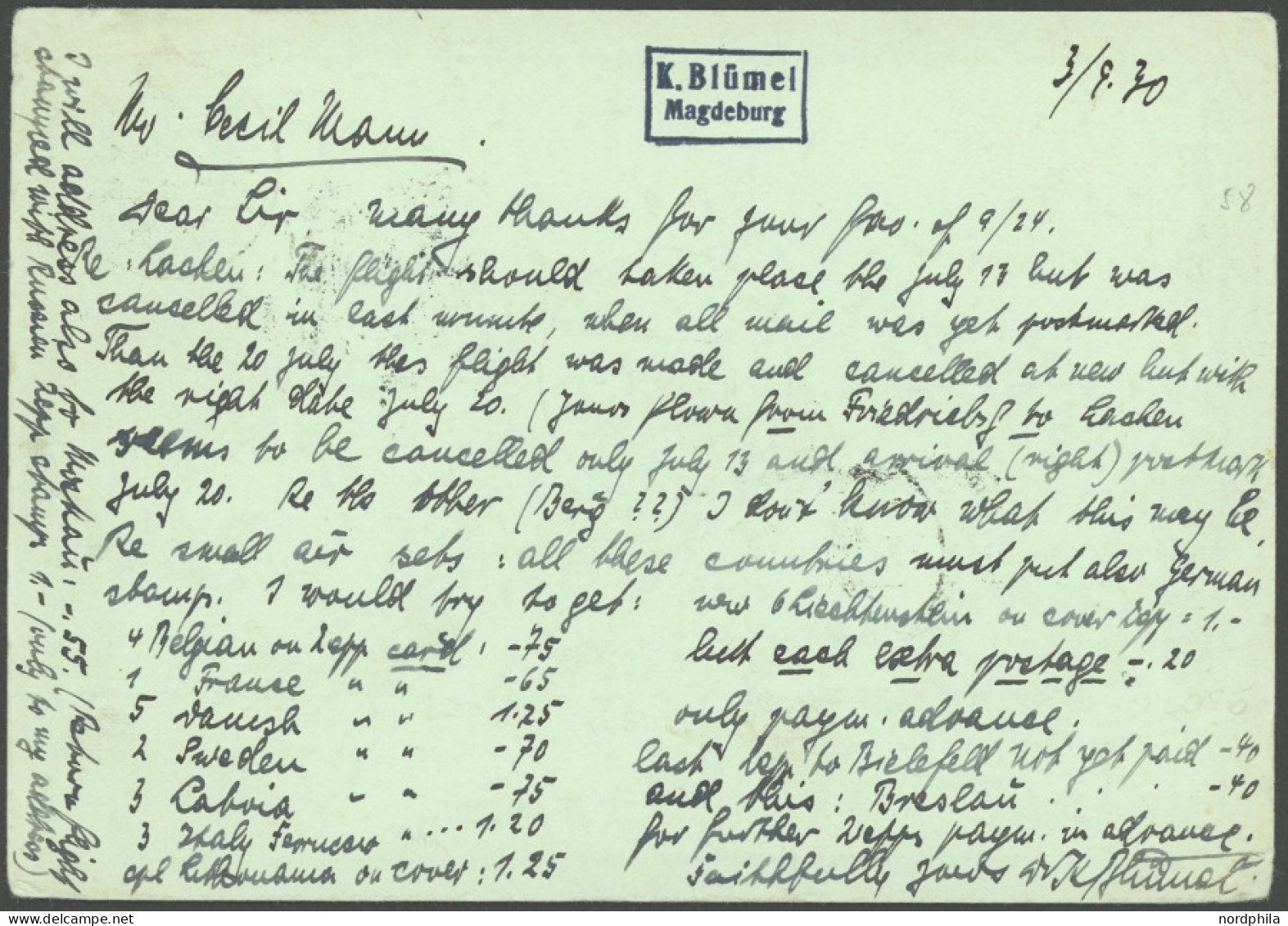 ZEPPELINPOST 83B BRIEF, 1930, Breslau-Friedrichshafen, Prachtkarte In Die USA - Correo Aéreo & Zeppelin