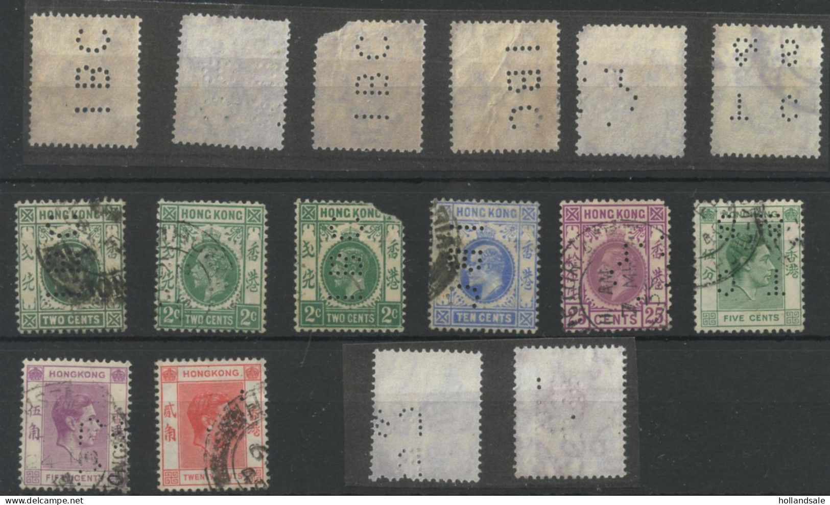 HONG KONG - EIGHT (8) PERFINS (some With Faults) - Altri & Non Classificati