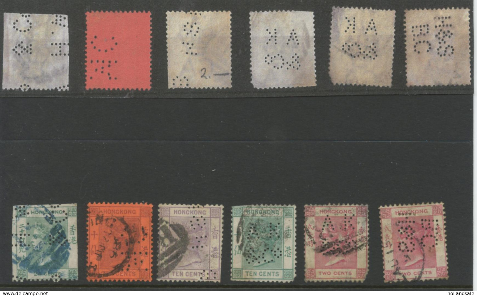 HONG KONG - SIX (6) PERFINS (some With Faults) - Used Stamps