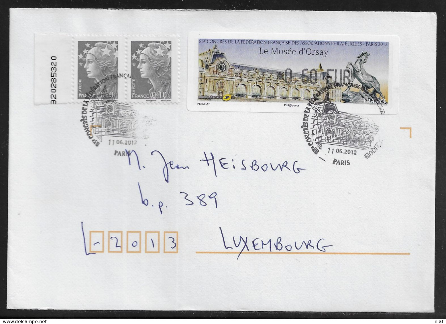 France. 85th Congress French Federation Of Philatelic Associations.  Special Cancellation On Plain Envelope. - Briefe U. Dokumente