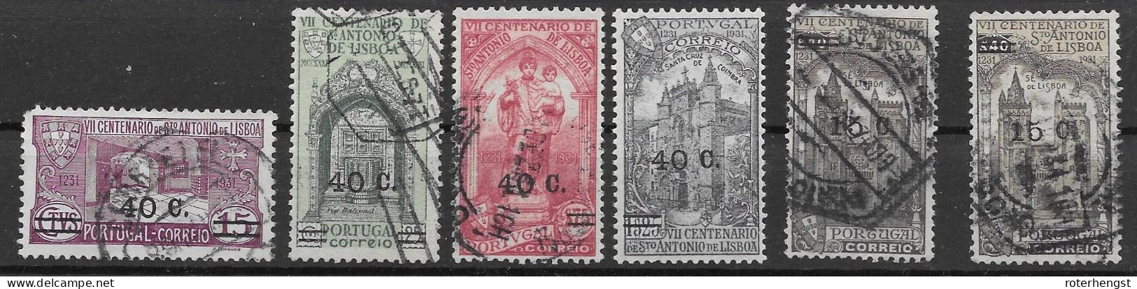 Portugal VFU 1933 Incomplete Min. 24 Euros (first Is Faulty Stamp, 1,25$ Is Mh *) - Oblitérés