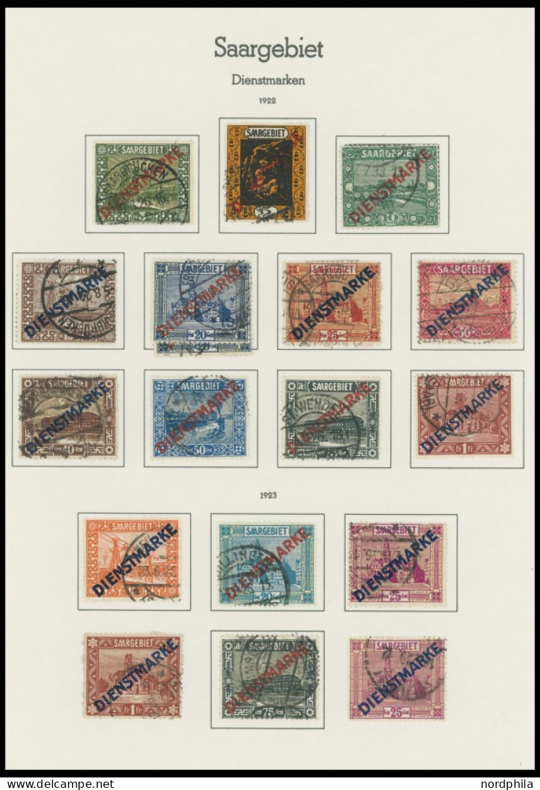 SAMMLUNGEN, LOTS o, 1920-35, Sammlung Saarland mit einigen besseren Werten, unterschiedliche Erhaltung, besichtigen!