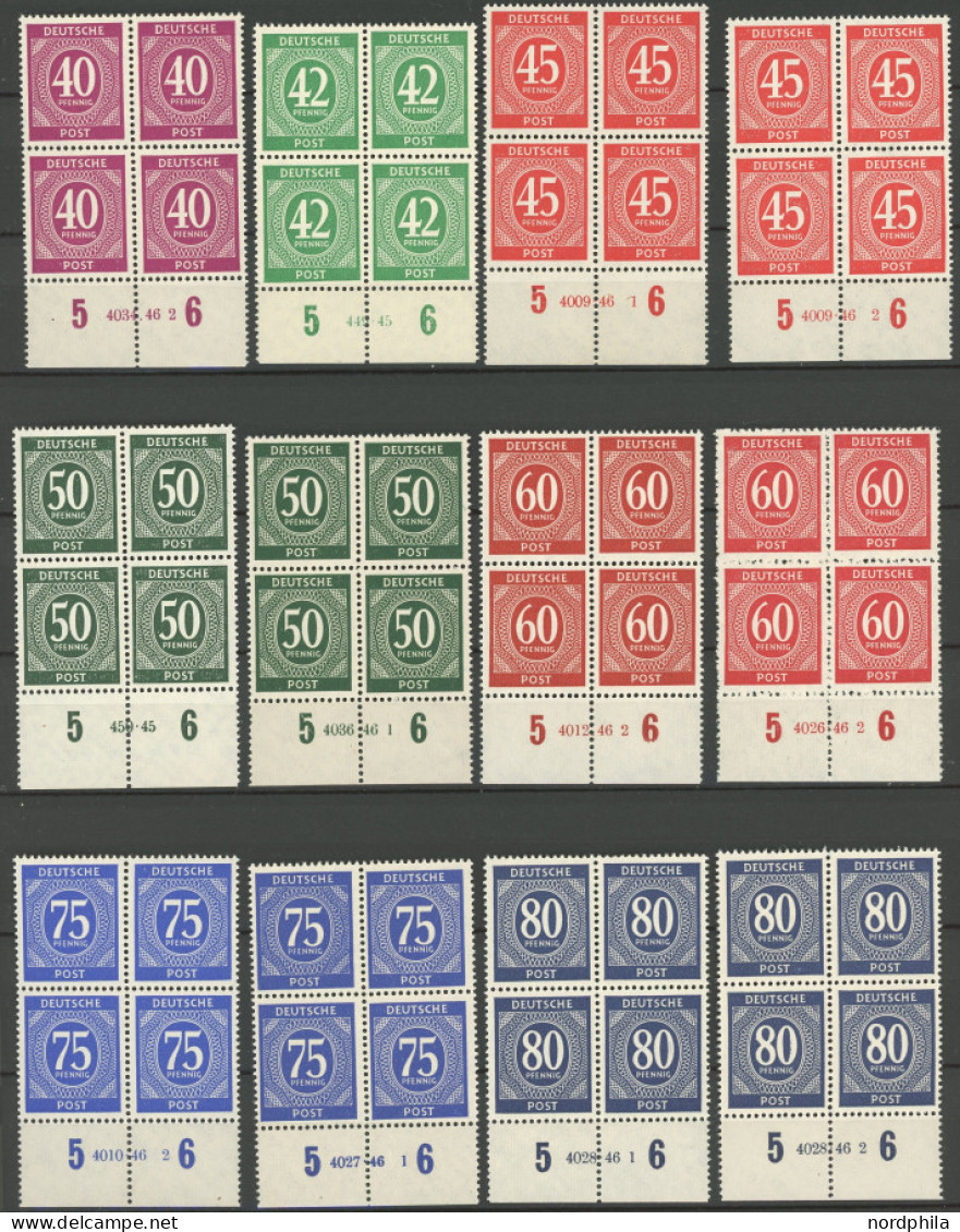 ALLIIERTE BES. Aus 911-937 HAN , Sammlung Von 41 Verschiedenen Postfrischen Viererblocks Mit HAN, Einige Bessere, Pracht - Sonstige & Ohne Zuordnung