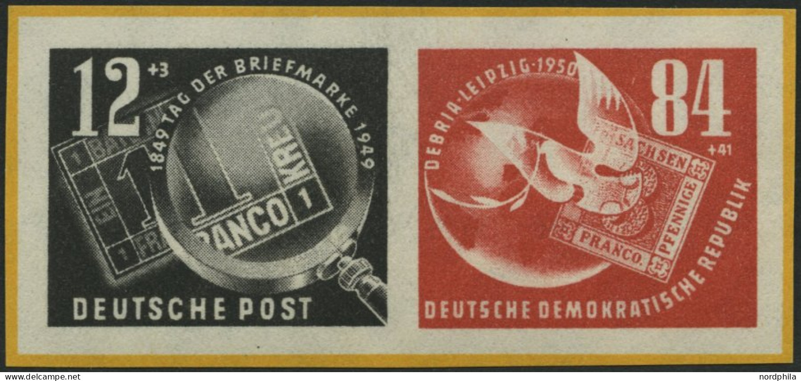 DDR 271/2 , 1950, Herzstück Debria, Pracht, Mi. 100.- - Gebruikt