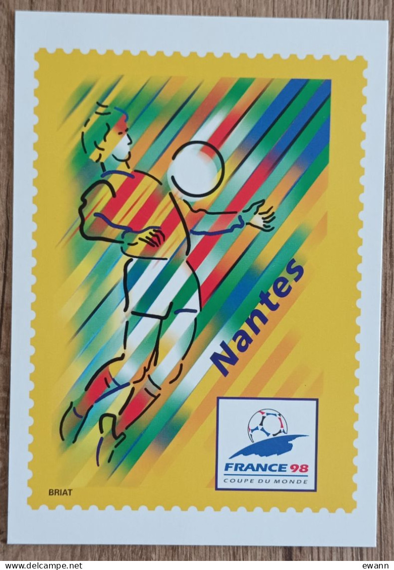 ENTIER POSTAL - COUPE DU MONDE DE FOOTBALL / NANTES - 1998 - Official Stationery