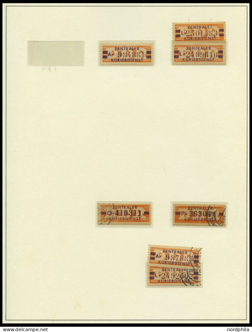 DIENSTMARKEN B D 16-31 , O, überwiegend Postfrische Sammlung Wertstreifen-Nachdrucke, Mit 88 Werten, Fast Nur Prachterha - Other & Unclassified