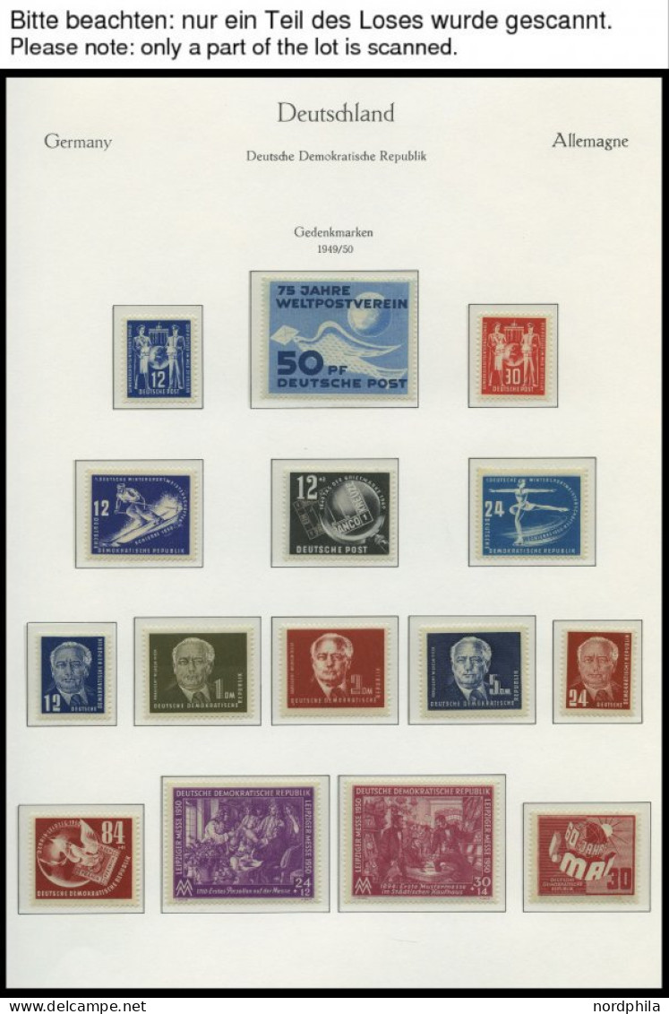 SAMMLUNGEN , 1949-58, Postfrische Komplette Saubere Sammlung Im KA-BE Falzlosalbum, Prachtsammlung - Verzamelingen