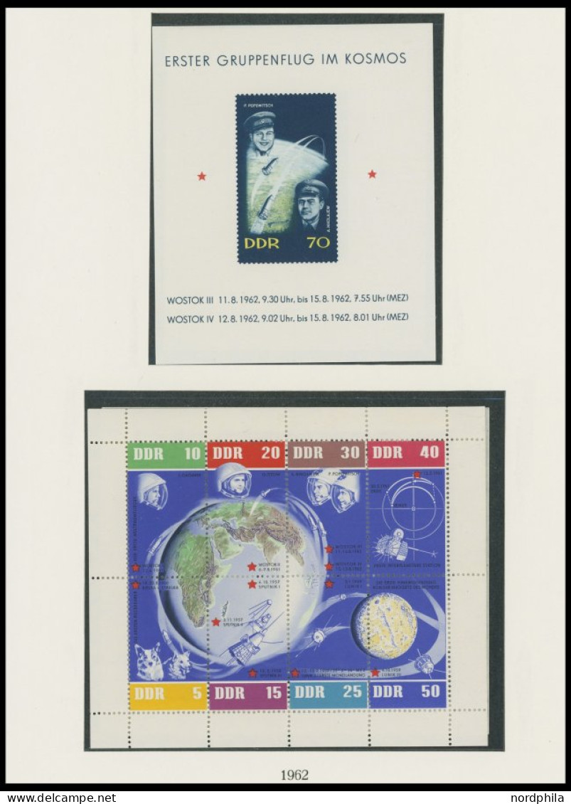 SAMMLUNGEN , Postfrische Sammlung DDR Von 1953-62 Auf Lindner Falzlosseiten, Ab 1955 In Den Hauptnummern Komplett, Prach - Otros & Sin Clasificación