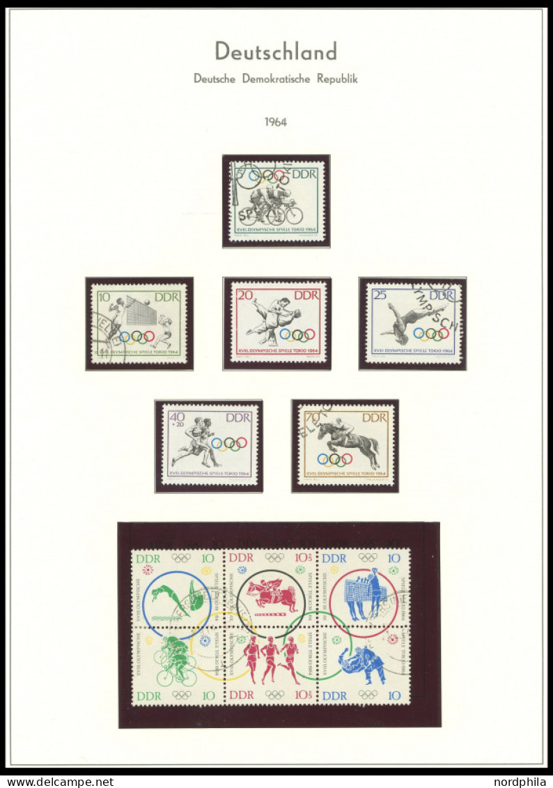 SAMMLUNGEN ,o, , Sammlung DDR Bis 1970, Inklusive Etwas SBZ, Im Leuchtturmalbum, Teils Lückenhaft, Mit Diversen Blocks ( - Autres & Non Classés