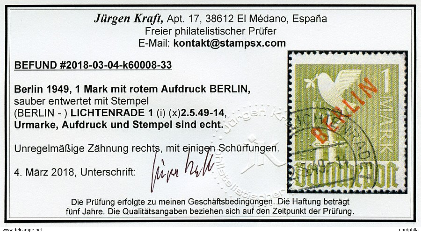 BERLIN 21-34 O, 1949, Rotaufdruck, Satz Feinst/Pracht, Mi. 900.- - Gebraucht