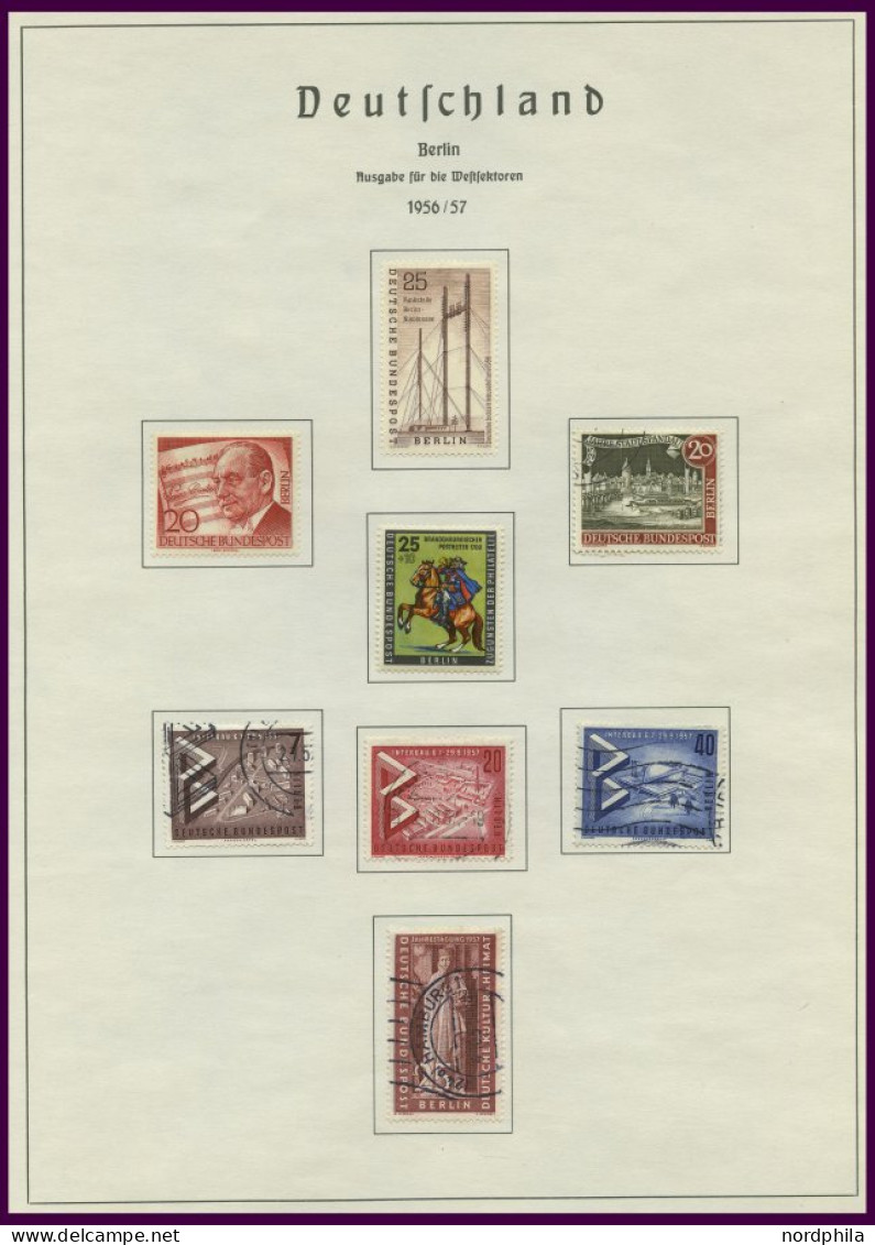 SAMMLUNGEN ,o, , Recht Komplette, überwiegend Postfrische Sammlung Berlin Von 1954-83 Auf Leuchtturmseiten, Fast Nur Pra - Collections