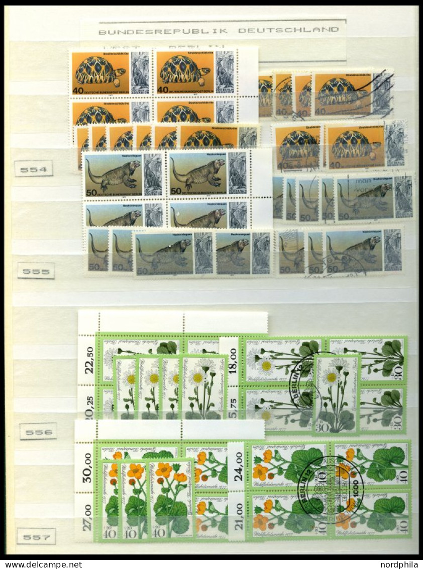 LOTS , O, Dublettenpartie Berlin Von 1977-81, Sauber Im Einsteckbuch, Fast Nur Prachterhaltung, Mi. Ca. 1700.- - Other & Unclassified