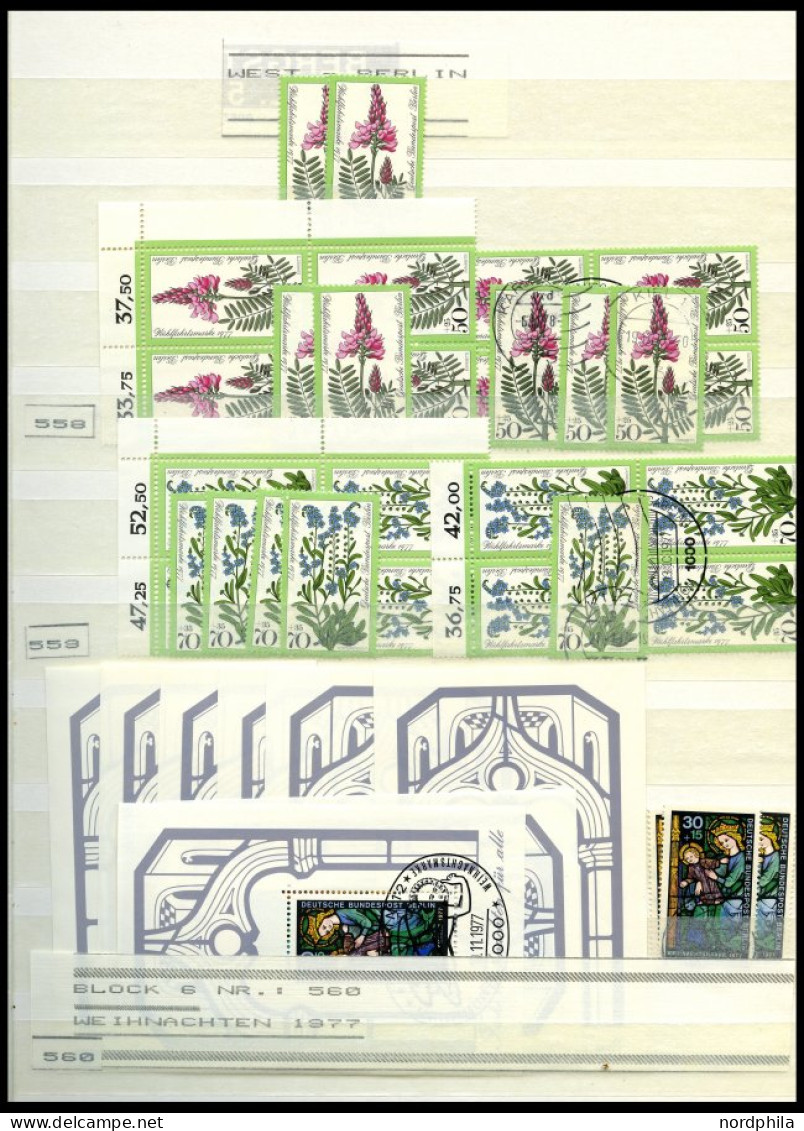 LOTS , O, Dublettenpartie Berlin Von 1977-81, Sauber Im Einsteckbuch, Fast Nur Prachterhaltung, Mi. Ca. 1700.- - Sonstige & Ohne Zuordnung