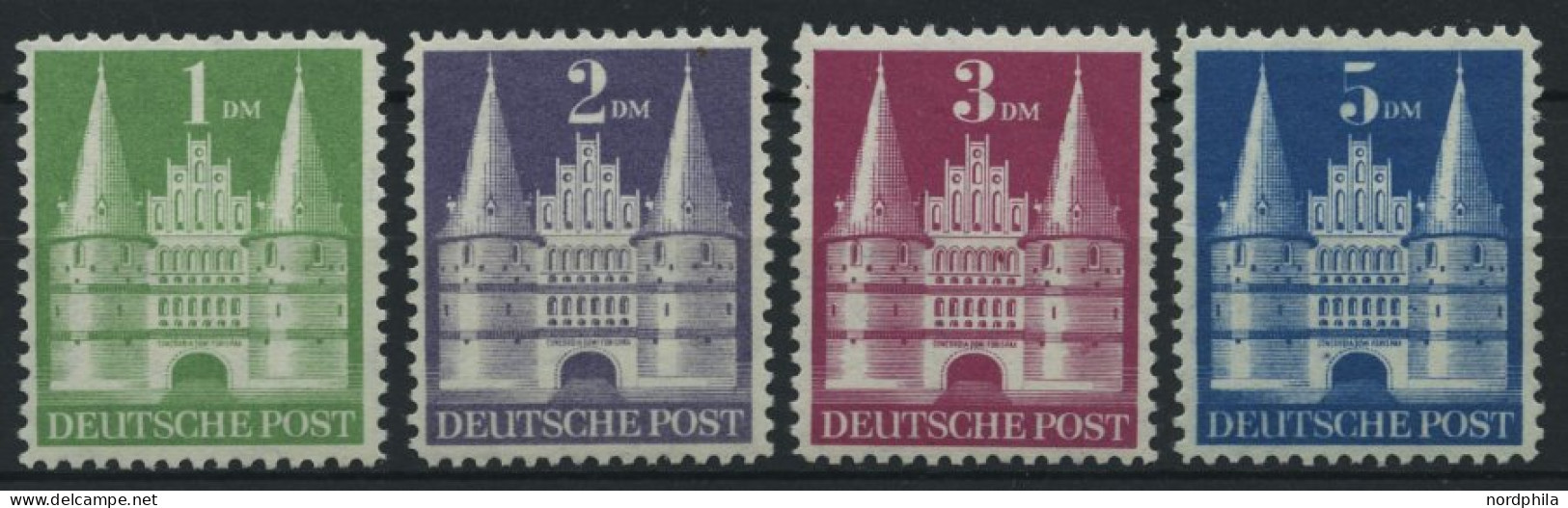 AMERIK. U. BRITISCHE ZONE 97-100I , 1948, 1 - 5 DM Flache Treppe, 4 Prachtwerte, Mi. 175.- - Sonstige & Ohne Zuordnung