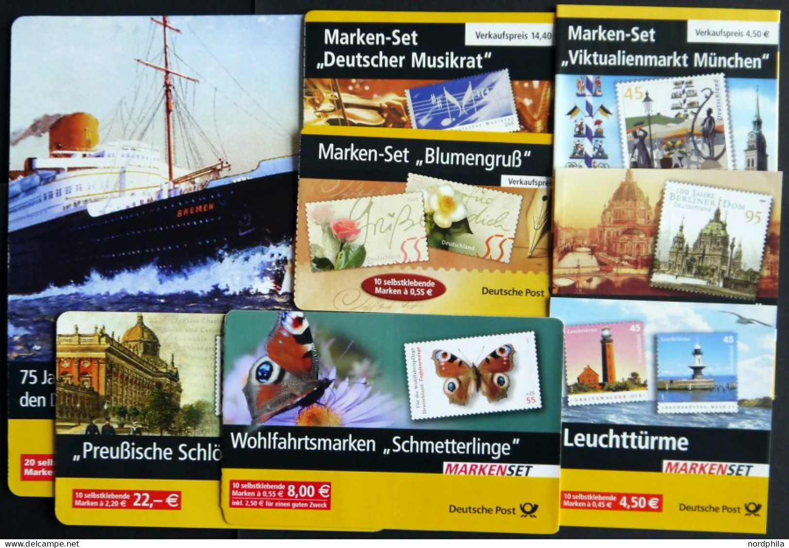 MARKENHEFTCHEN MH 53-60 , 2004/5, 8 Markenheftchen Komplett, Pracht, Mi. 196.- - Andere & Zonder Classificatie