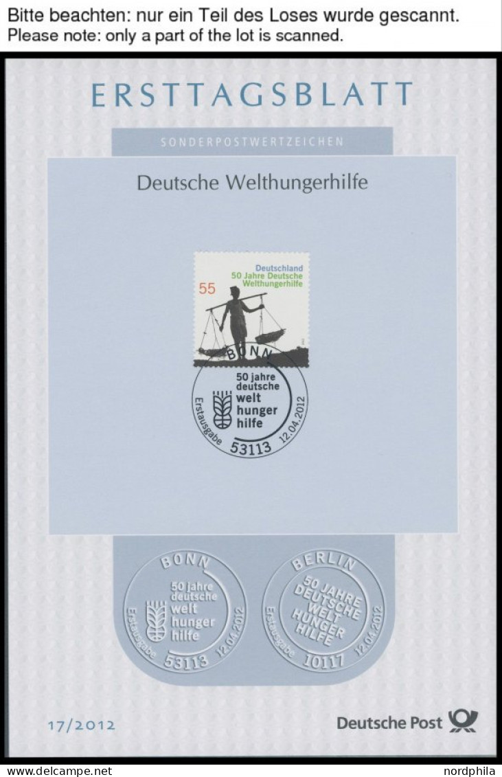 ERSTTAGSBLÄTTER 2900-71 BrfStk, 2012, Kompletter Jahrgang, ETB 1 - S 2/2012, Pracht - Andere & Zonder Classificatie