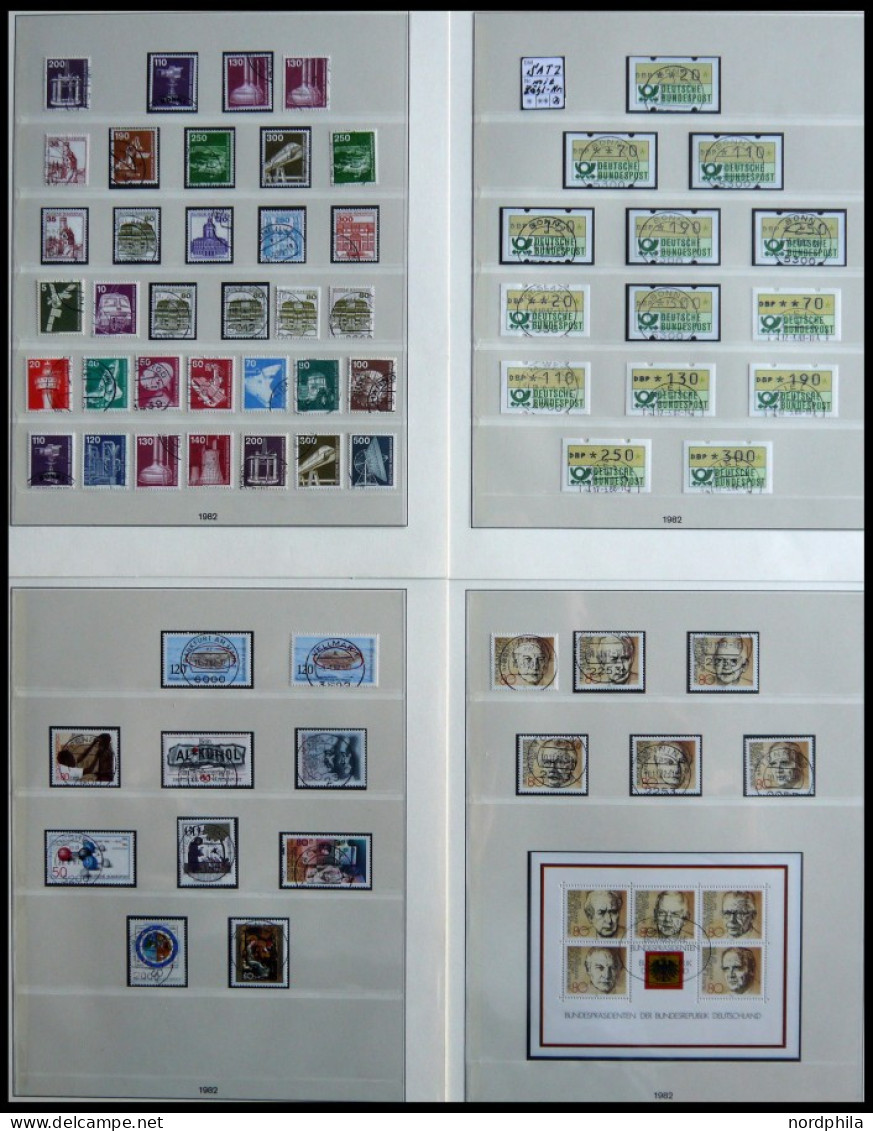 JAHRGÄNGE 1033-1196 O, 1980-83, 4 Komplette Jahrgänge Auf Lindner-Falzlosseiten, Pracht - Used Stamps