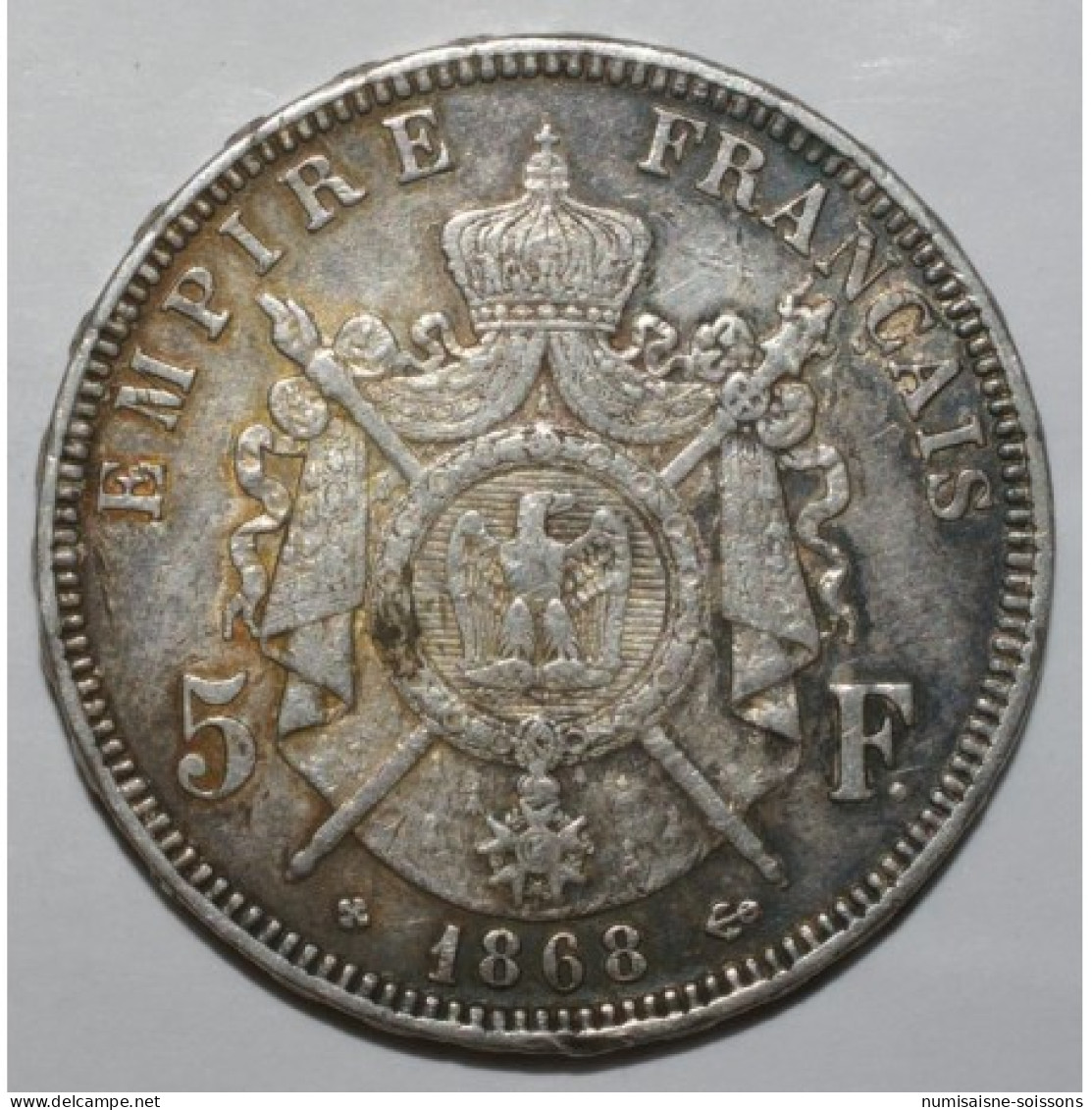 GADOURY 739 - 5 FRANCS 1868 BB - Strasbourg - TYPE NAPOLEON III - KM 799 - TTB+ - 5 Francs