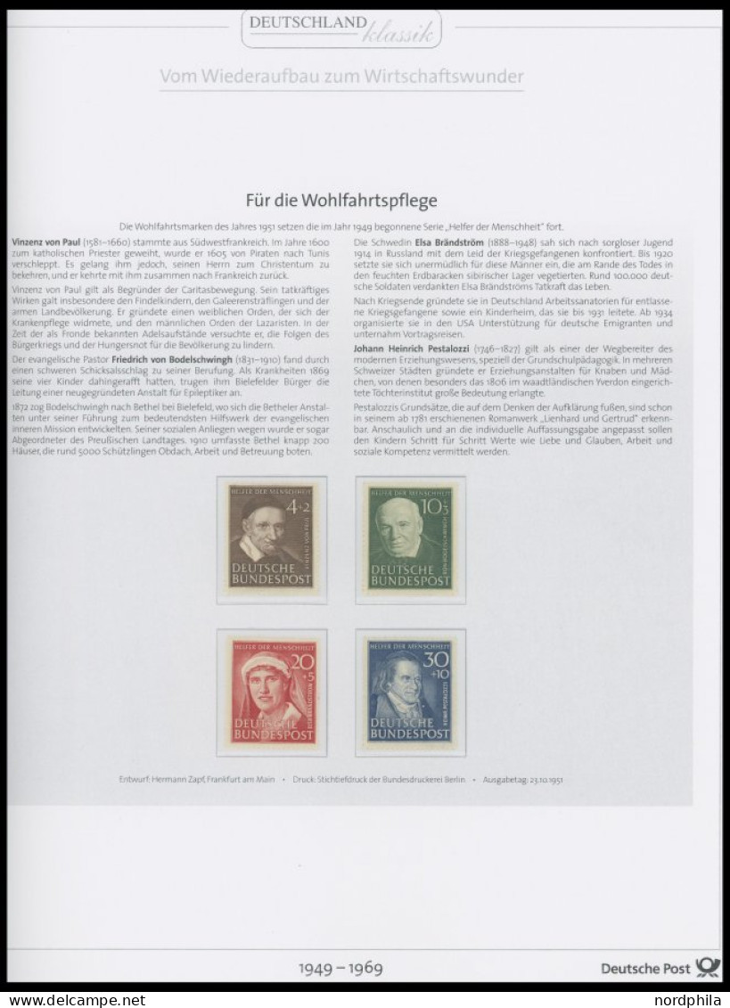 SAMMLUNGEN , , 1949-69, Bis Auf Den Posthornsatz Komplette Sammlung Im Deutsche Post Spezialalbum Die Briefmarken Vom Wi - Andere & Zonder Classificatie
