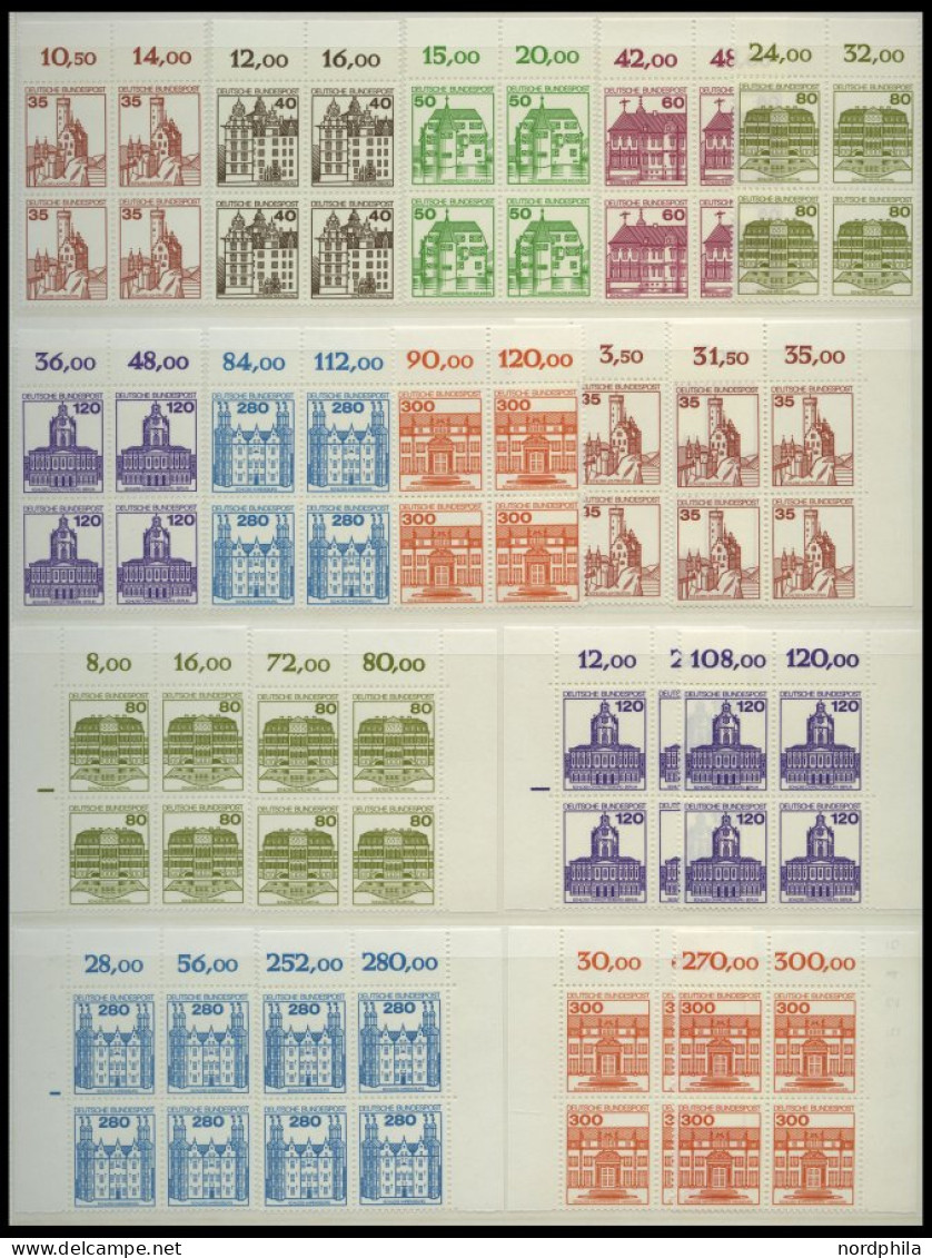 LOTS VB , 1957-82, Partie Von Ca. 180 Verschiedenen Werten In Viererblocks, Ab Ca. 1977 Viele Werte Mehrfach Vorhanden,  - Other & Unclassified