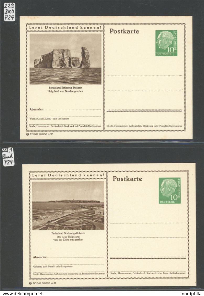 LOTS 1952-64, Interessante Partie Von 37 Belegen Aus Helgoland, Dabei Der FDC Mi.Nr. 152 7-mal In Verschiedenen Variante - Other & Unclassified