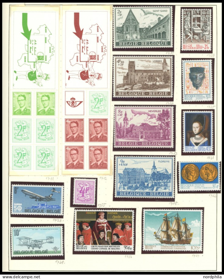 SAMMLUNGEN, LOTS ,,o , Sammlung Belgien bis 1988, die ersten Jahre kaum vertreten, die Jahre 1961-1988 scheinbar postfri