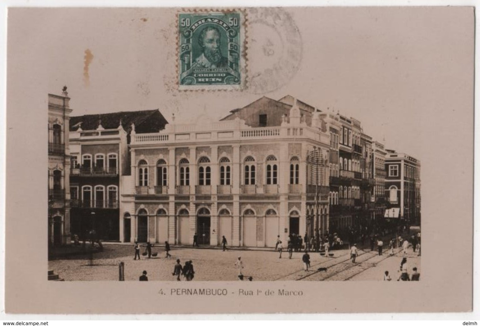 BRASIL Carte Photo Pernambuco RECIFE Rua 1° De Marco - Recife