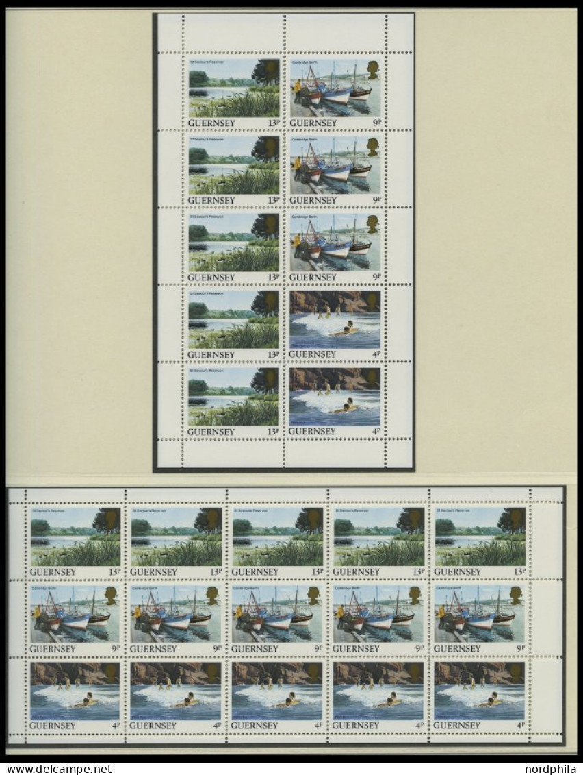 SAMMLUNGEN, LOTS Bl.,KB,H-Bl. , 1976-86, Kleine Partie Verschiedener Blocks, Kleinbogen Und Heftchenblätter Großbritanni - Sammlungen