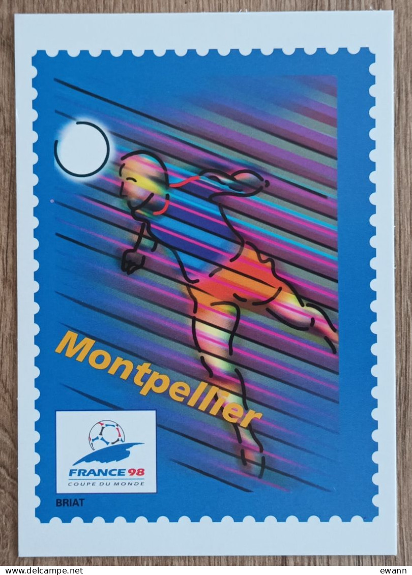 ENTIER POSTAL - COUPE DU MONDE DE FOOTBALL / MONTPELLIER - 1998 - Neuf - Pseudo-officiële  Postwaardestukken