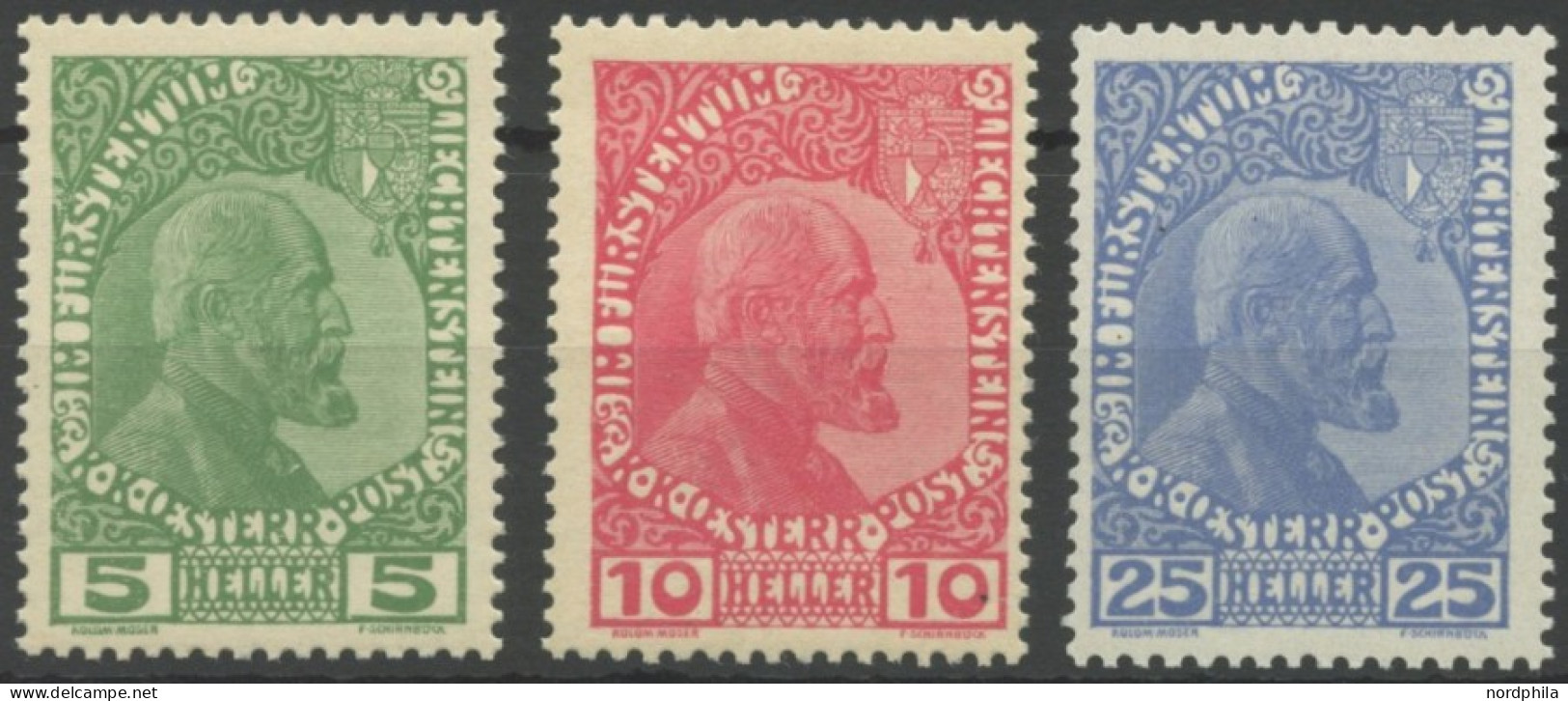 LIECHTENSTEIN 3yb , 1916, 25 H. Mittelultramarin, Normales Papier, Postfrisch, Pracht, Fotoattest Marxer, Mi. 1800.- - Otros & Sin Clasificación