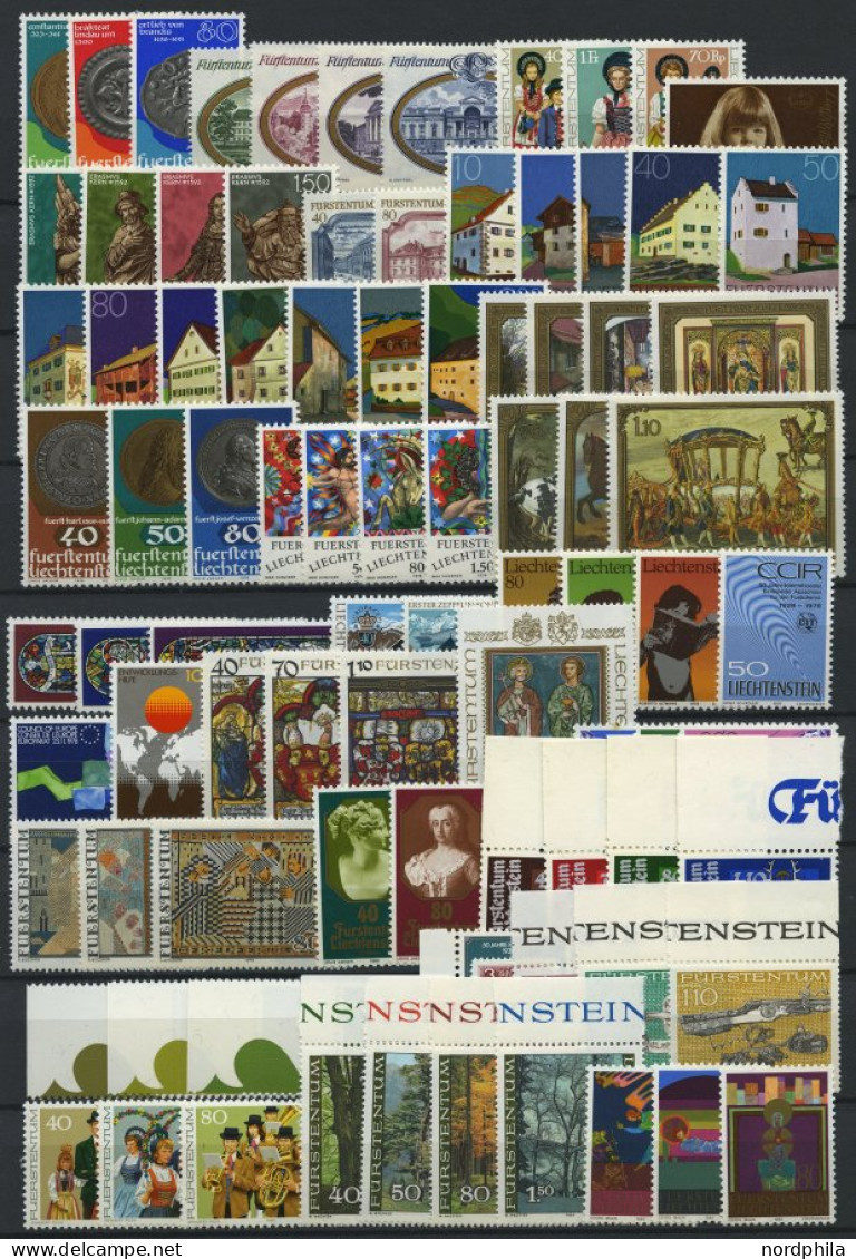 SAMMLUNGEN , Komplette Postfrische Sammlung Liechtenstein Von 1971-80, Prachterhaltung - Lotes/Colecciones