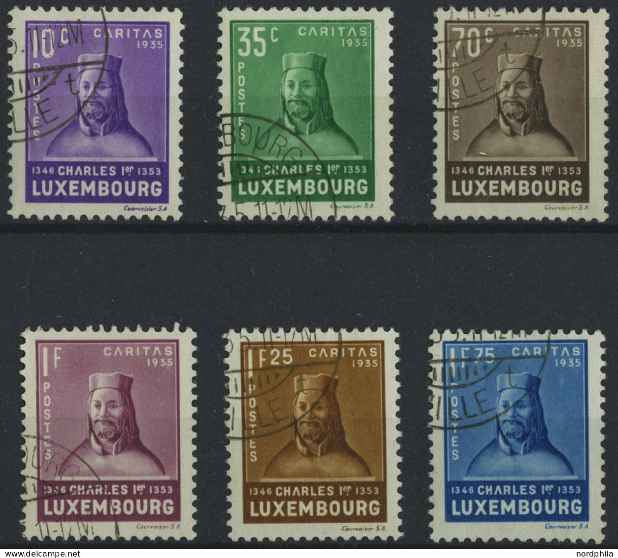 LUXEMBURG 284-89 O, 1935, Kinderhilfe, Prachtsatz, Mi. 140.- - Used Stamps