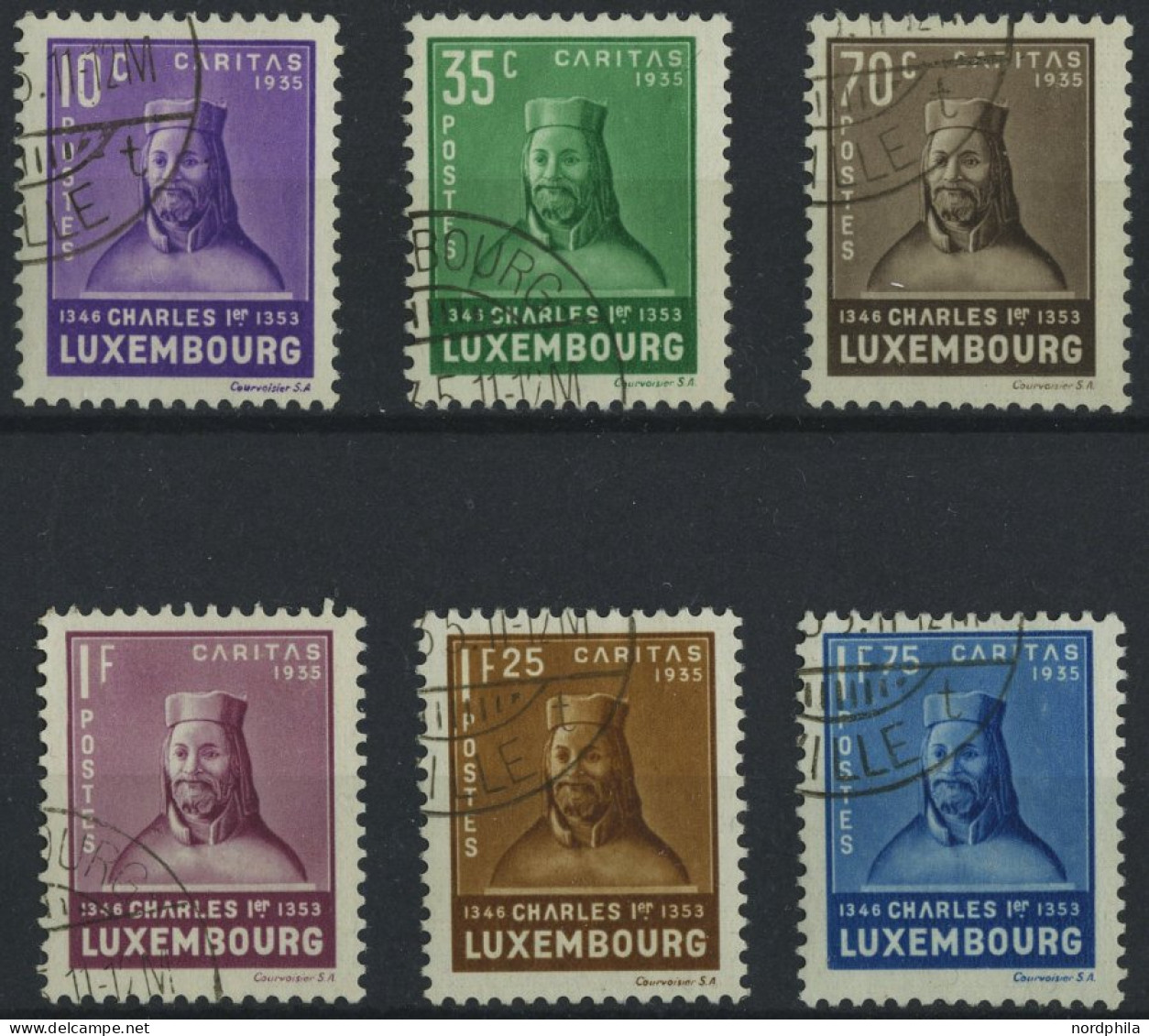 LUXEMBURG 284-89 O, 1935, Kinderhilfe, Prachtsatz, Mi. 140.- - Gebraucht