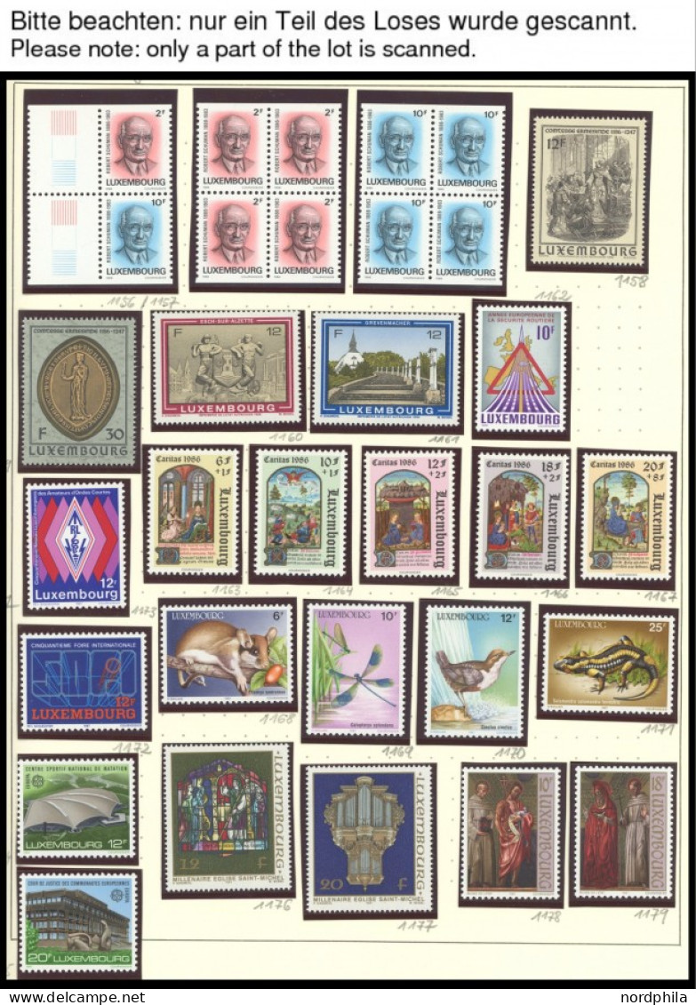SAMMLUNGEN, LOTS , 1969-1987, Postfrischer Kompletter Sammlungsteil Auf Seiten, Prachterhaltung - Collections