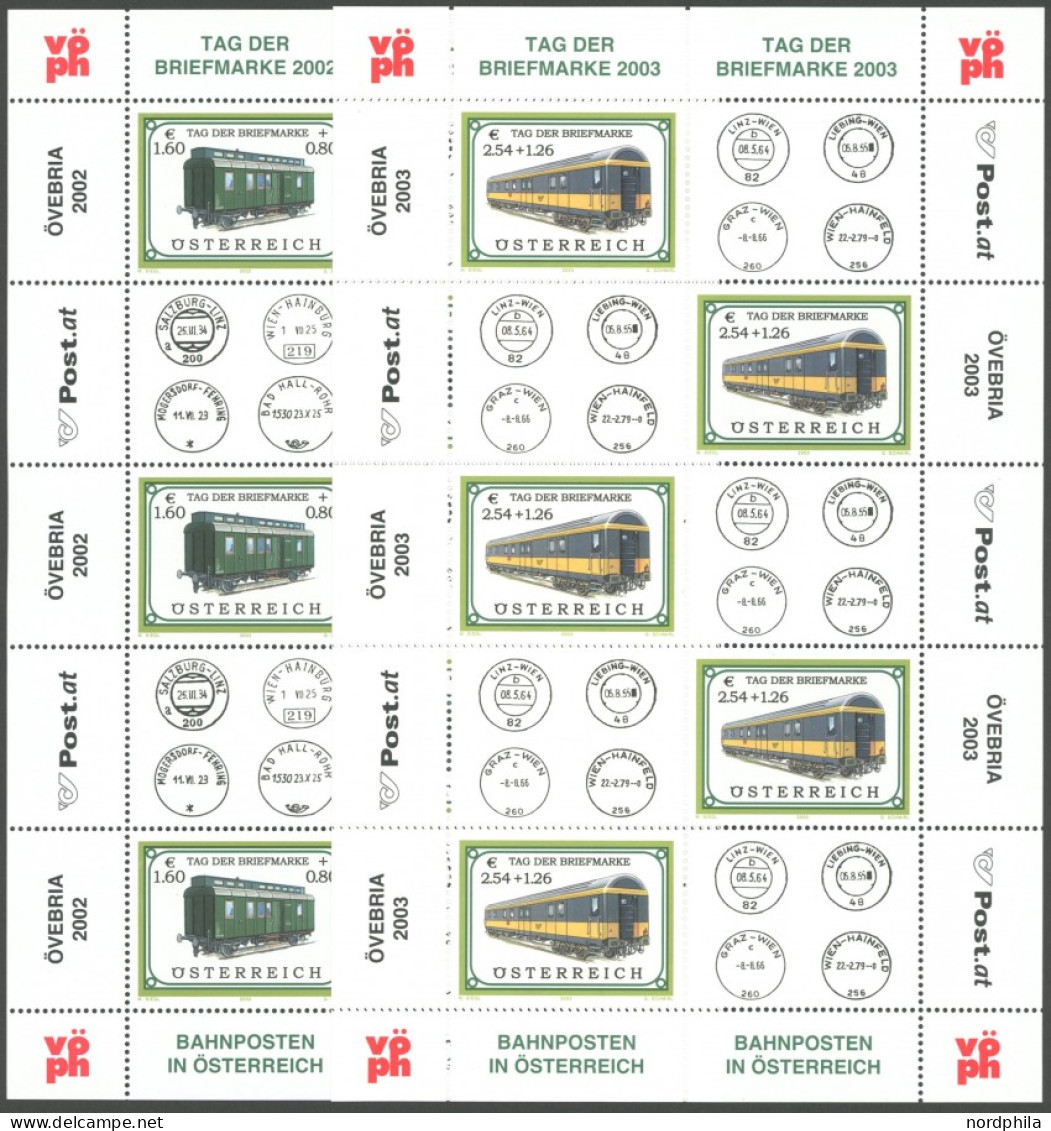 ÖSTERREICH AB 1950 2345,2414KB , 2001, 20 S. Und 2.54 EUR Tag Der Briefmarke Je Im Kleinbogen, Postfrisch, Pracht, Mi. 8 - Other & Unclassified