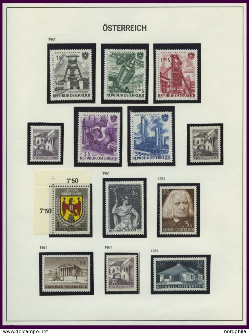 SAMMLUNGEN , Komplette Postfrische Sammlung Österreich Von 1961-83, Prachterhaltung, Mi. 390.- - Verzamelingen